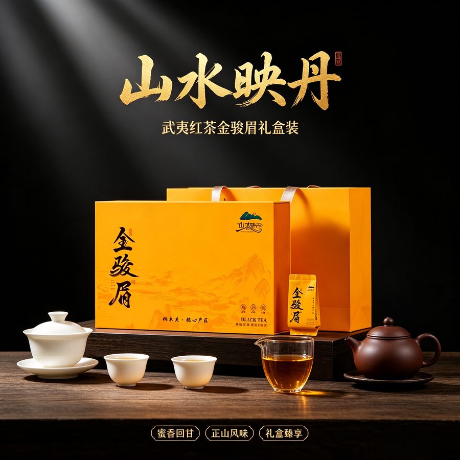 金骏眉红茶茶叶桐木关自己喝小包装袋茶礼盒装送礼