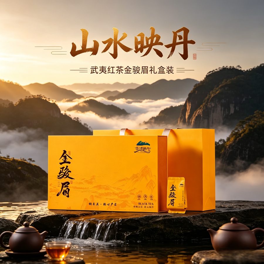 金骏眉红茶茶叶桐木关礼盒装送礼送长辈老丈人茶叶