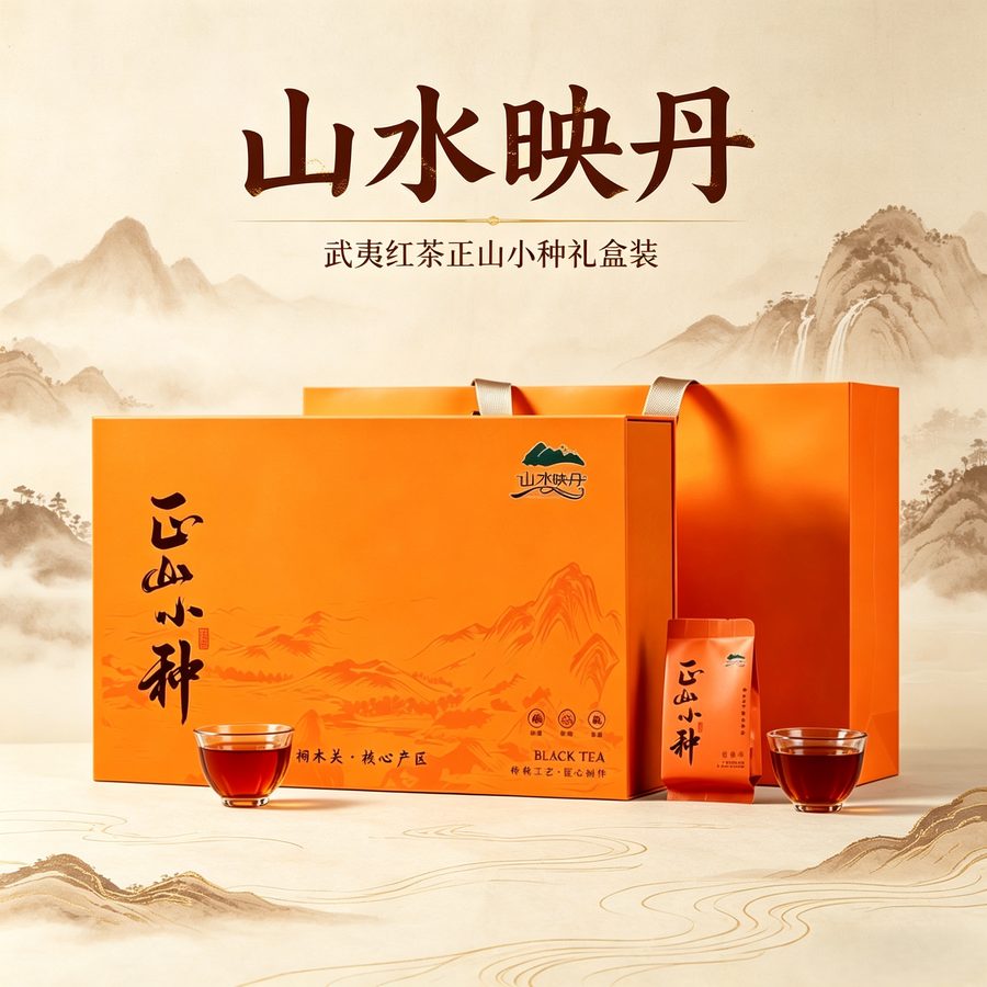 正山小种红茶茶叶桐木关自己喝小包装袋礼盒装茶叶